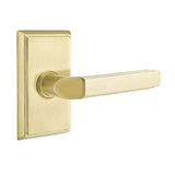 Emtek Privacy Right Handed Milano Door Lever With Rectangular Rose