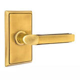 Emtek Privacy Right Handed Milano Door Lever With Rectangular Rose