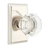 Emtek 8221 GLASS - Knobsets With Rectangular Rosette Privacy Set