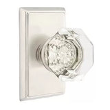 Emtek 8221 GLASS - Knobsets With Rectangular Rosette Privacy Set