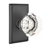 Emtek 8221 GLASS - Knobsets With Rectangular Rosette Privacy Set