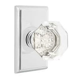 Emtek 8221 GLASS - Knobsets With Rectangular Rosette Privacy Set