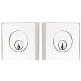 Emtek 8369 Square Deadbolt - Modern Brass - Double Cylinder