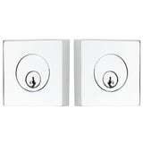 Emtek 8369 Square Deadbolt - Modern Brass - Double Cylinder