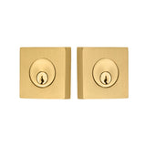 Emtek 8369 Square Deadbolt - Modern Brass - Double Cylinder
