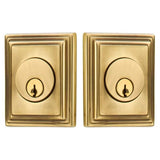 Emtek 8379 Wilshire Deadbolt - Classic Brass - Double Cylinder