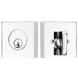 Emtek 8469 Square Deadbolt - Modern Brass - Single Cylinder
