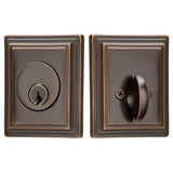 Emtek 8479 Wilshire Deadbolt - Classic Brass - Single Cylinder
