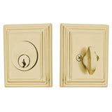 Emtek 8479 Wilshire Deadbolt - Classic Brass - Single Cylinder