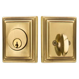 Emtek 8479 Wilshire Deadbolt - Classic Brass - Single Cylinder