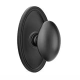 Emtek 8520 DESIGNER BRASS - Knobsets With Oval Rosette Dummy, Pair