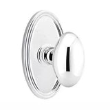 Emtek 8120 DESIGNER BRASS - Knobsets With Oval Rosette Passage Set