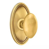 Emtek 8120 DESIGNER BRASS - Knobsets With Oval Rosette Passage Set