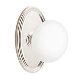 Emtek 8120 DESIGNER BRASS - Knobsets With Oval Rosette Passage Set