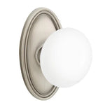 Emtek 8120 DESIGNER BRASS - Knobsets With Oval Rosette Passage Set