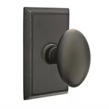 Emtek 8121 DESIGNER BRASS - Knobsets With Rectangular Rosette Passage Set