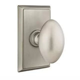Emtek 8121 DESIGNER BRASS - Knobsets With Rectangular Rosette Passage Set