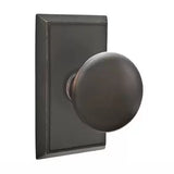 Emtek 8121 DESIGNER BRASS - Knobsets With Rectangular Rosette Passage Set
