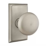 Emtek 8121 DESIGNER BRASS - Knobsets With Rectangular Rosette Passage Set