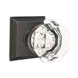 Emtek 8531 GLASS - Knobsets With Quincy Rosette Dummy, Pair