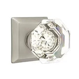 Emtek 8531 GLASS - Knobsets With Quincy Rosette Dummy, Pair
