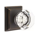 Emtek 8561 GLASS - Knobsets With Wilshire Rosette Dummy, Pair
