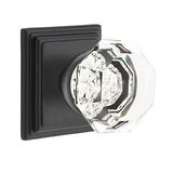 Emtek 8561 GLASS - Knobsets With Wilshire Rosette Dummy, Pair