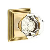 Emtek 8561 GLASS - Knobsets With Wilshire Rosette Dummy, Pair