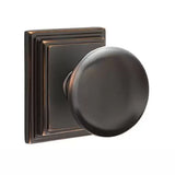Emtek 8161 DESIGNER BRASS - Knobsets With Wilshire Rosette Passage Set