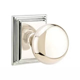 Emtek 8161 DESIGNER BRASS - Knobsets With Wilshire Rosette Passage Set
