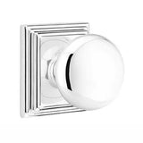Emtek 8161 DESIGNER BRASS - Knobsets With Wilshire Rosette Passage Set