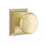 Emtek 8161 DESIGNER BRASS - Knobsets With Wilshire Rosette Passage Set