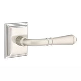 Emtek 8161 DESIGNER BRASS - LEVERSETS With Wilshire Rosette Passage Set