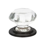 Emtek Old Town Wardrobe 1-3/4 Inch Geometric Cabinet Knob from the Glass Collection