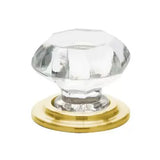 Emtek Old Town Wardrobe 1-3/4 Inch Geometric Cabinet Knob from the Glass Collection