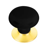 Emtek Ebony 1 3/4 Inch Porcelain Wardrobe Knob - 86033