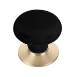 Emtek Ebony 1 3/4 Inch Porcelain Wardrobe Knob - 86033