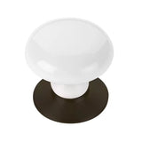 Emtek Ice White 1 3/4 Inch Porcelain Wardrobe Knob - 86034