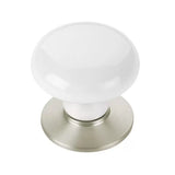 Emtek Ice White 1 3/4 Inch Porcelain Wardrobe Knob - 86034
