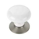 Emtek Ice White 1 3/4 Inch Porcelain Wardrobe Knob - 86034