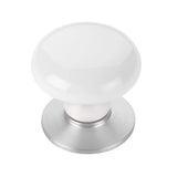Emtek Ice White 1 3/4 Inch Porcelain Wardrobe Knob - 86034