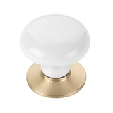 Emtek Ice White 1 3/4 Inch Porcelain Wardrobe Knob - 86034