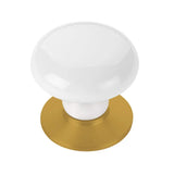 Emtek Ice White 1 3/4 Inch Porcelain Wardrobe Knob - 86034