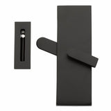 Emtek 222202 Modern Rectangular Barn Door Privacy Lock and Flush Pull with Integrated Strike