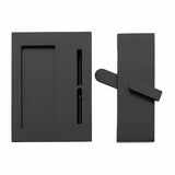 Emtek 222202 Modern Rectangular Barn Door Privacy Lock and Flush Pull with Integrated Strike