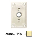 Emtek 2451 Brass Arts & Crafts Door Bell Cover