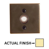 Emtek 2459 Brass Square Door Bell Cover