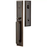 Emtek 4212 Melrose Single Cylinder Entrance Handleset - Brass Tubular