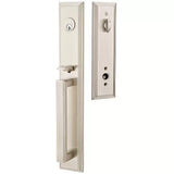 Emtek 4212 Melrose Single Cylinder Entrance Handleset - Brass Tubular