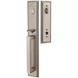 Emtek 4212 Melrose Single Cylinder Entrance Handleset - Brass Tubular